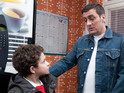 Peter is anxious about Simon's upcoming visit from the custody officer in school