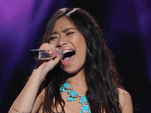 American Idol semi-final - Jessica Sanchez performs