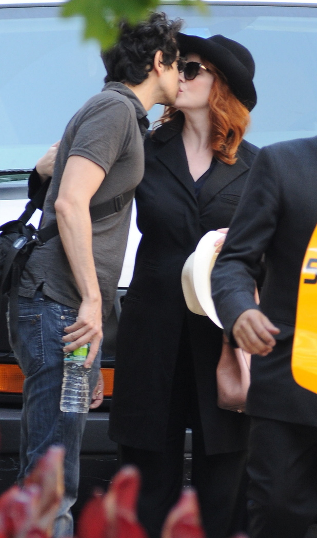 Christina Hendricks and Geoffrey Arend 