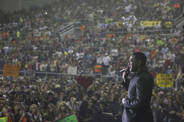 Joshua Ledet at the Burton Coliseum in Lake Charles, LA