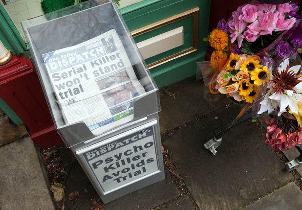 The newspapers stir up feelings amongst the residents of Hollyoaks.
