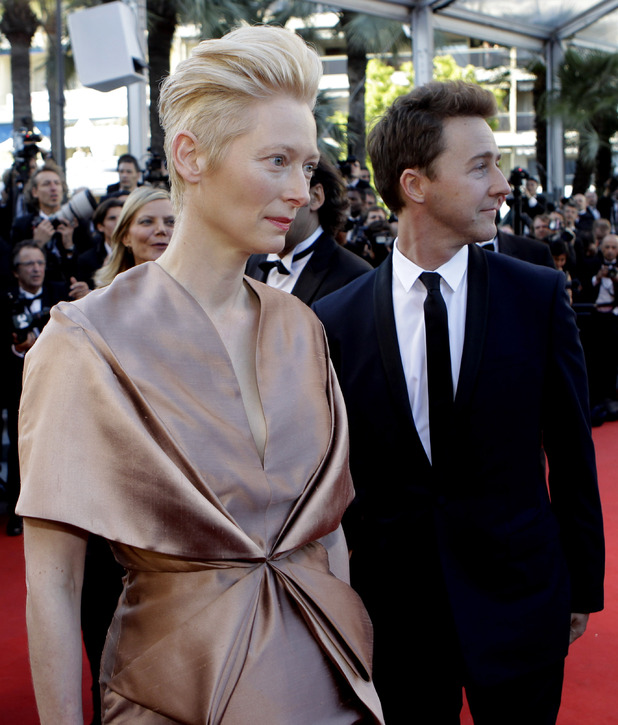Tilda Swinton and Edward Norton
