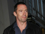 Hugh Jackman arrives for dinner with friends at Claridge's restaurant in London
London