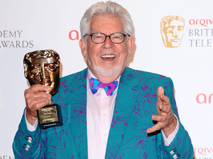 Rolf Harris with the Bafta Fellowship Award at the Arqiva British Academy Television Awards 2012 at the Royal Festival Hall, London.