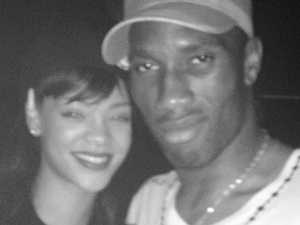 Rihanna posted this image on Twitter with the caption 'THEE DIDIER DROGBA #thereisaGod'