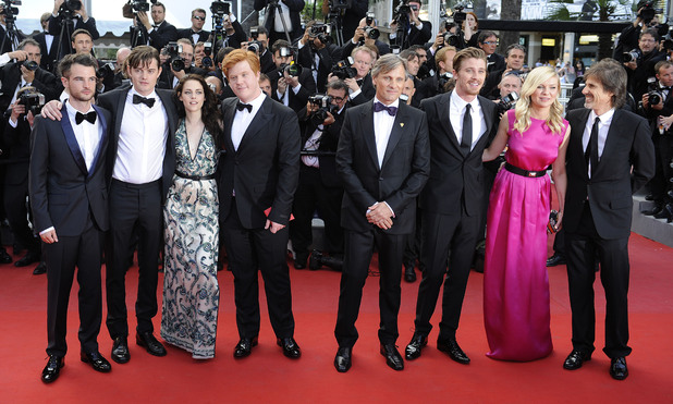 Tom Sturridge, Sam Riley, Kristen Stewart, Danny Morgan, Viggo Mortensen, Garrett Hedlund, Kirsten Dunst and director Walter Salles. 