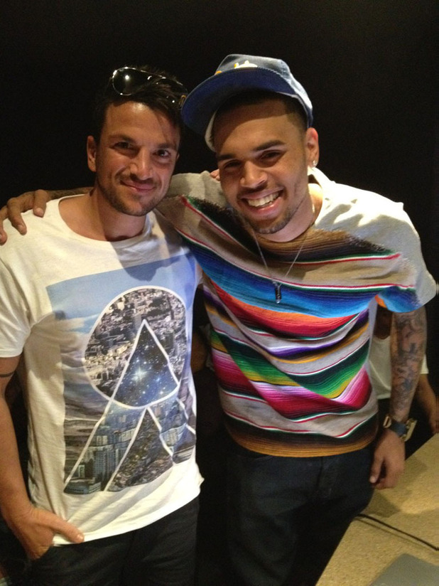 Peter Andre and Chris Brown