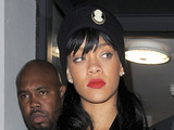 Rihanna is seen leaving Boujis nightclub in Kensington, London in the early morning after partying with members of the Chelsea FC football team