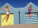 Hollyoaks: Location Twitter pics Scarlett Bowman and Lucy Dixon