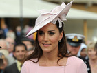 Kate looked elegant in a soft pink pleated dress by Emilia Wickstead.