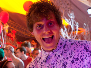 James Atherton enjoys the celebrations