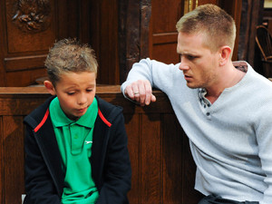 After Alicia tells him she might be going to prison, an upset Jacob asks David if he can move in with him
