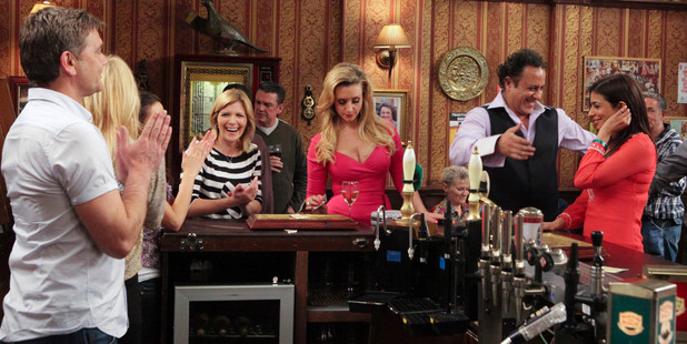 Dev and Sunita announce their engagement in The Rovers