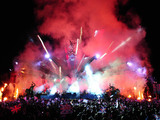 Fireworks above Buckingham Palace during the Diamond Jubliee Concert.