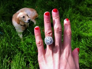 Peaches Geldof engagement ring