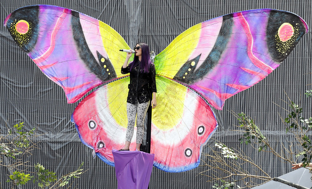 Katy Perry rehearses for the 2012 MuchMusic Video Awards in Canada. 