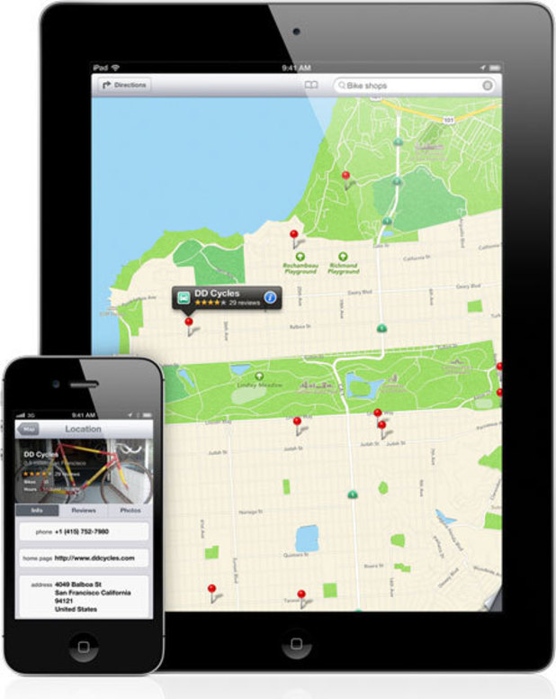 Apple WWDC 2012: Maps on the iPhone and iPad.