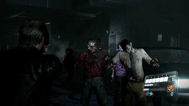 Leon in action in Resident Evil 6