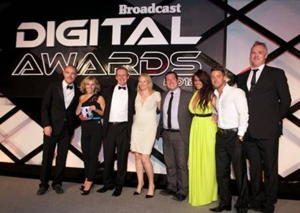 The MTV crew at the Broadcast Digital Awards 2012