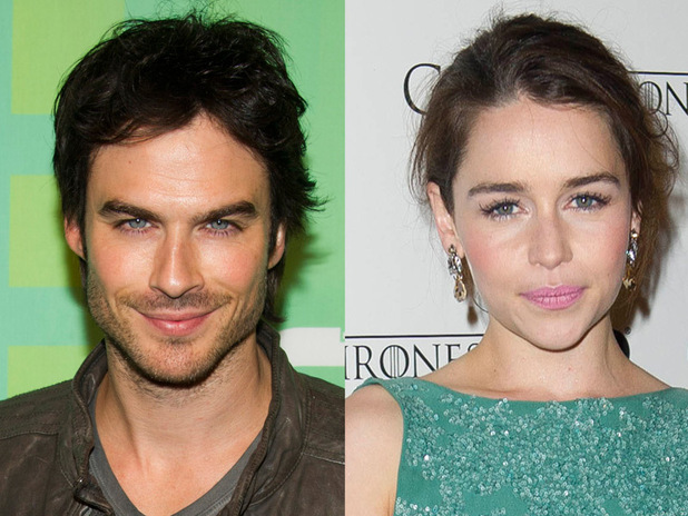 Ian Somerhalder and Emilia Clarke