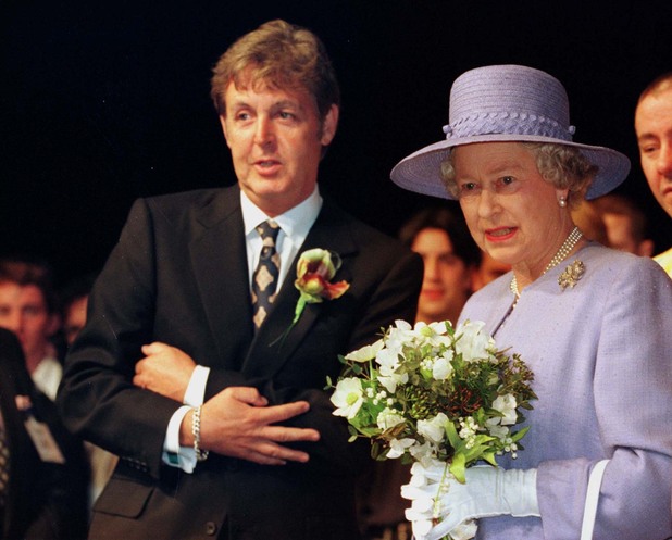 Paul McCartney and the Queen