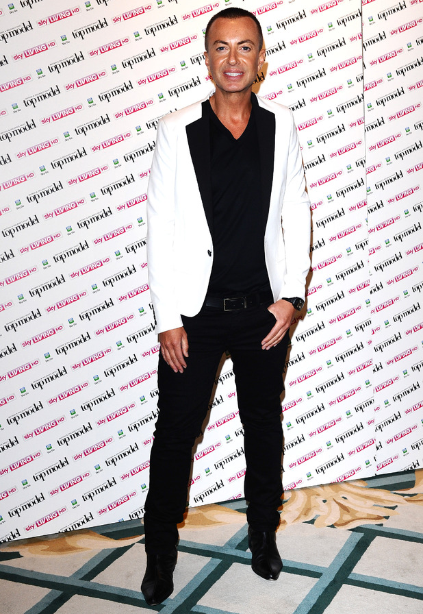 Julien MacDonald at the launch of Britain and Ireland's Next Top Model at Claridges Hotel in London
