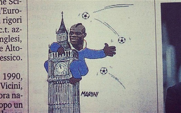 Gazzetta dello Sport depicts Mario Ballotelli as King Kong in cartoon