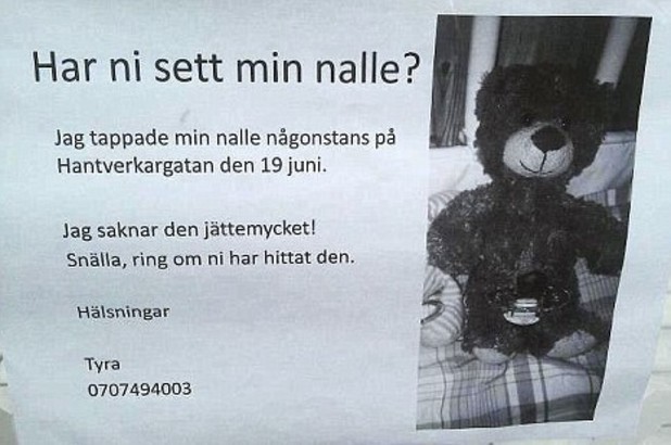 Swedish teddy bear