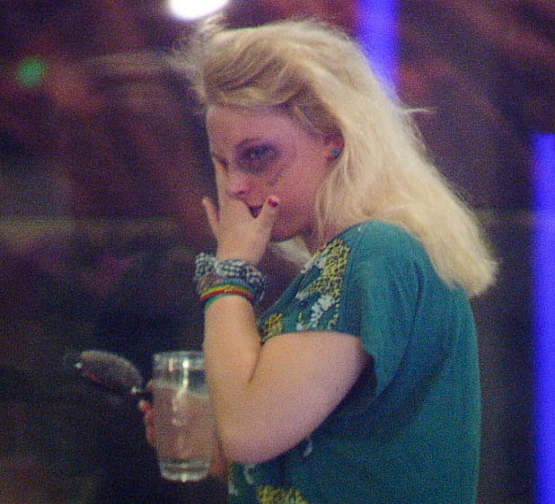 Caroline having a sob on day 23