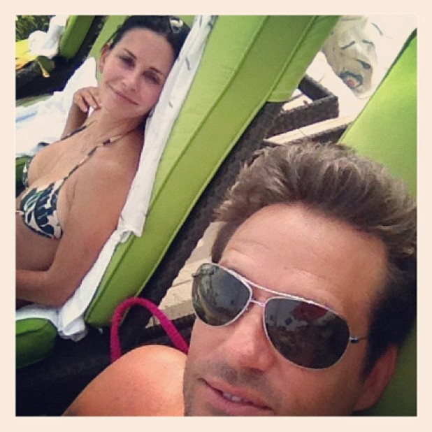 Courteney Cox and Josh Hopkins