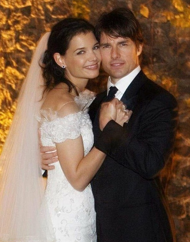 Tom Cruise and Katie Holmes on their wedding day in Italy on November