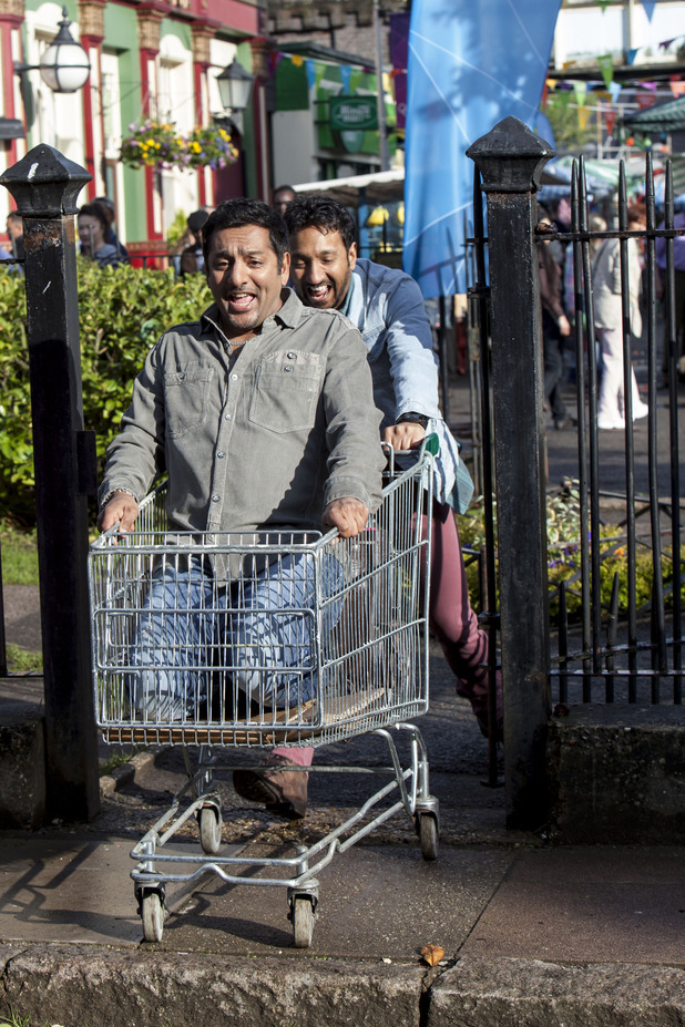 Masood Ahmed and AJ get up to mischief