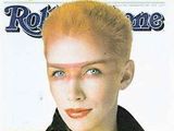 Annie Lennox on the cover of Rolling Stone magazine in 1983