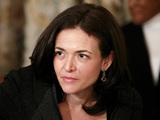 Sheryl Sandberg (Facebook COO at time of picture) talks with Mark T. Gallogly, founder and managing partner of Centerbridge Partners, before President Barack Obama hosted a meeting with the Council on Jobs and Competitiveness, Tuesday, Jan. 17, 2012