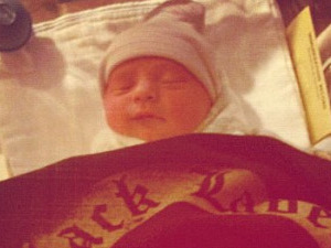Zakk Wylde posts a picture of his baby on Instagram