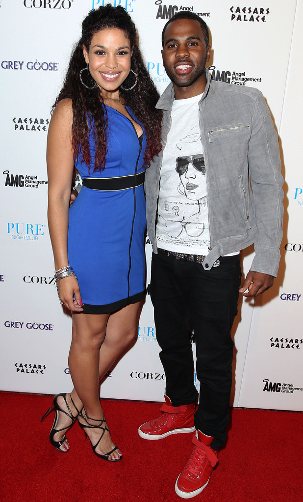 Jordin Sparks and Jason Derulo at Pure nightclub, Las Vegas where Jason performed a live set.