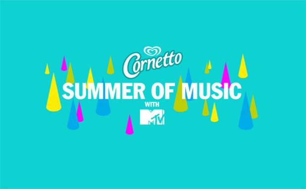 Cornetto Summer of Music with MTV logo.
