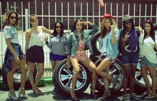 Beyonce and Solange Knowles