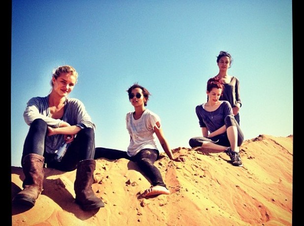 Rosie Huntington-Whiteley on 'Mad Max' set