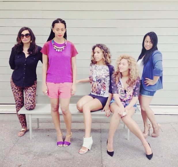 Beyonce and Solange Knowles