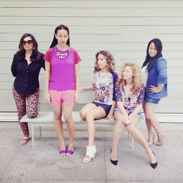 Beyonce and Solange Knowles