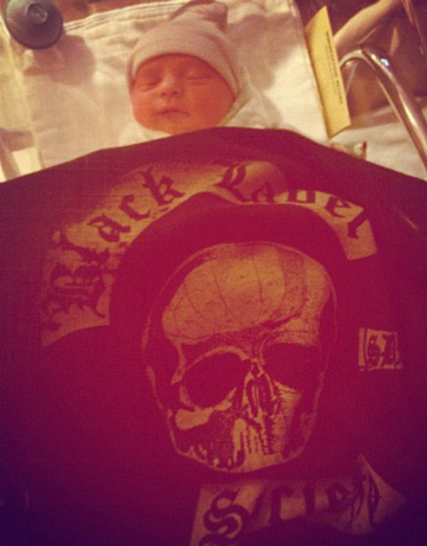 Zakk Wylde posts a picture of his baby on Instagram