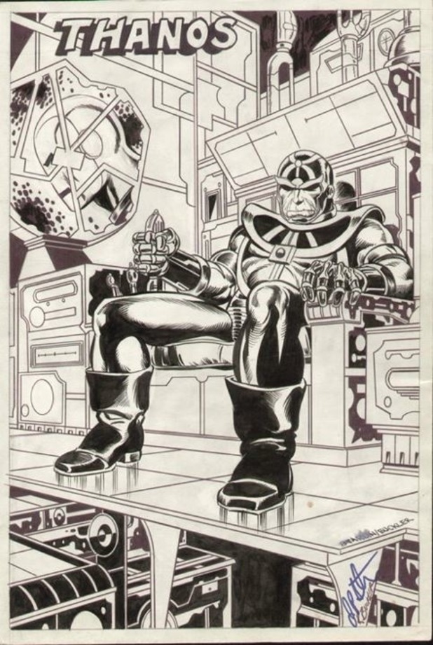 Thanos Jim Starlin concept drawing