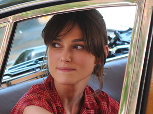Keira Knightley filming on the set of 'Can A Song Save Your Life?' on Manhattan