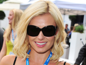 Katherine Jenkins attends the Barclaycard Unwind Lounge at the O2 Wireless festival