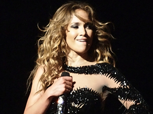 Jennifer Lopez performing live in Canada.