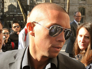 Justin Edwards at the High Court in central London, the former boyfriend of singer and TV talent show judge Tulisa Contostavlos