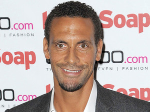 Rio Ferdinand at the Inside Soap launch party at Rosso Restaurant in Manchester
