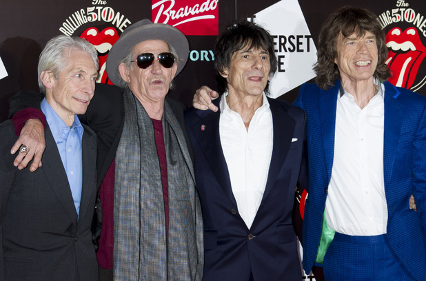 The Rolling Stones, arrive at a central London venue, to mark the 50th anniversary of the Rolling Stones first performance
