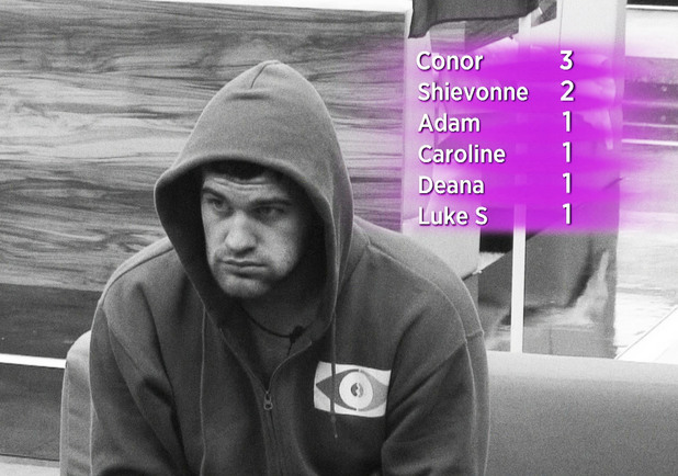 Conor with the nomination board